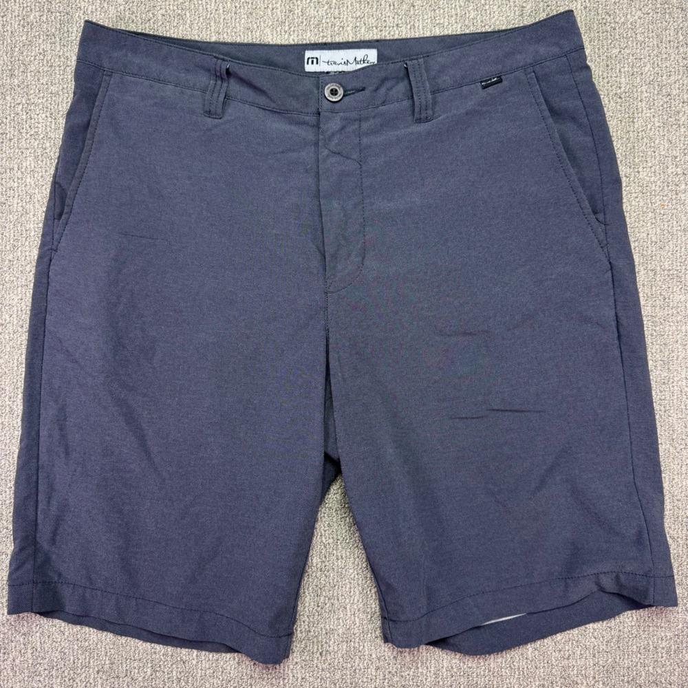 TravisMathew Men‎ Performance Golf Shorts Size 36 Charcoal Grey Moisture Wick
